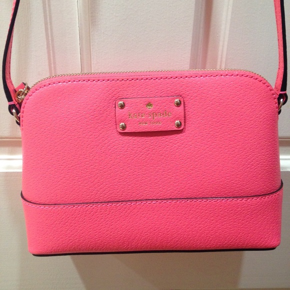 kate spade Handbags - Kate Spade Coral Bright Pink Crossbody Purse Bag